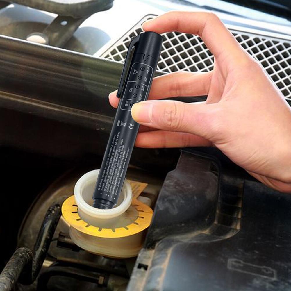 Brake Fluid Tester Battery Operated Brake Fluid Liquid Tester Pen Auto Off Auto Brake Diagnostic Testing Tool for DOT3/DOT4/DOT5