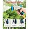 VEVOR Hose Nozzle, 10 Adjustable Spray Patterns, Metal Water Nozzle with Comfortable Ergonomic Grip, Garden Nozzle Sprayer with Flow Control for