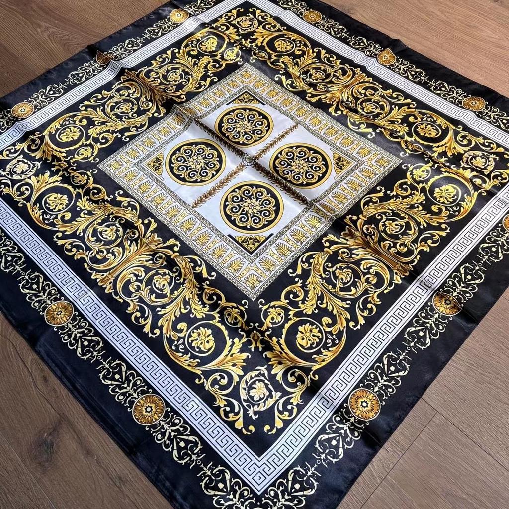 High-quality Luxurious Silk Scarves Headband Scarfs Neck Scarf For Women Chain Silk Scarf Women's Decorative Shawl