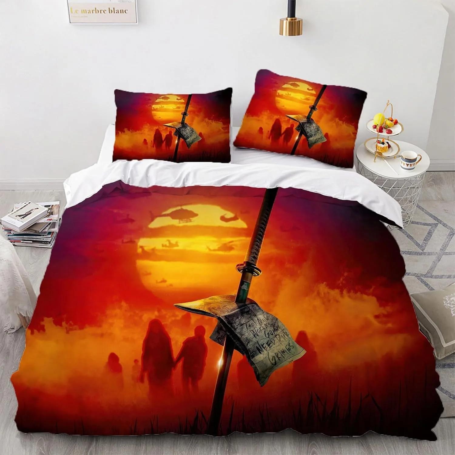 

Comforter The Walking Dead Printed Bedding Sets Exquisite Bed Supplies Set Bed Comforter Set Luxury Birthday Gift Comforter (quilt)-EU Single(135*200cm)3pcs