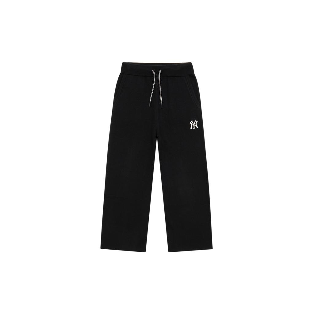 New MLB MLB Preppy Style Collection New York Yankees Knitted Sports Pants Women's Black 3FPTV0344-50BKS