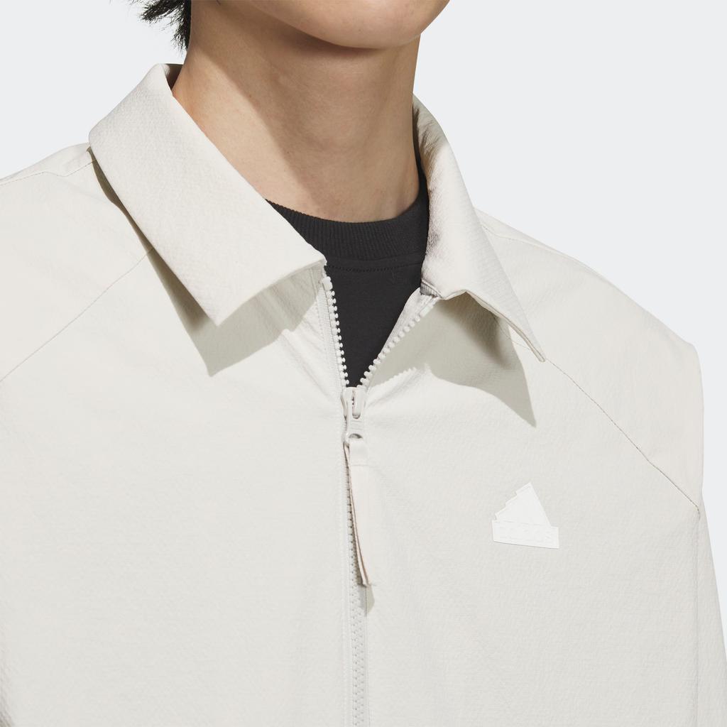 Adidas Fustl Jacket 11 Logo Sports Casual Polo Jacket Men Jacket Talc JE3889