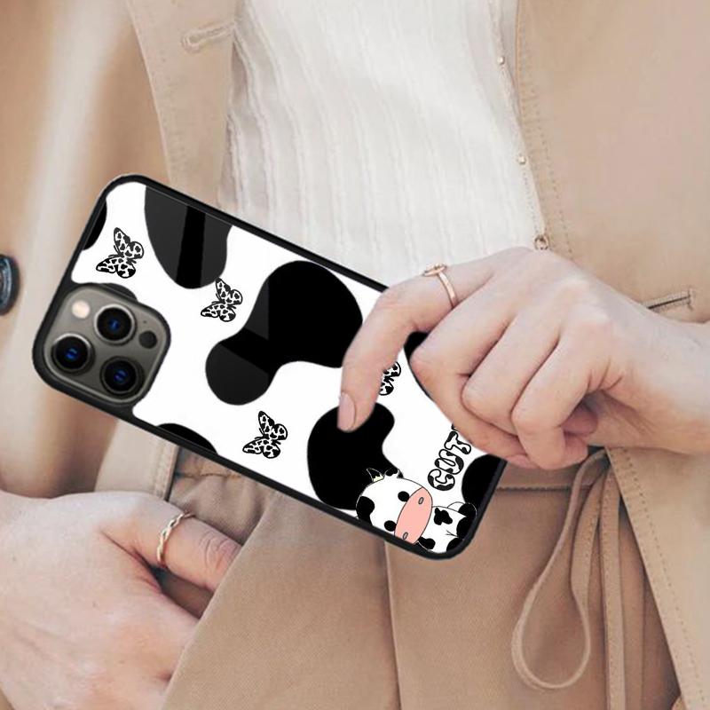 

Milk Cow Skin Print Luxury Magnetic Phone Case For APPLE iPhone 17 Air 16 14 13 12 Pro Max 15 Plus Charge With MagSafe Cover iPhone 14