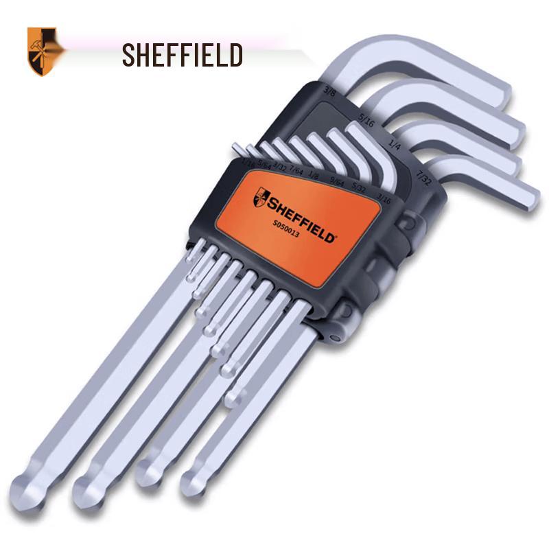 SHEFFIELD 12-Piece Extra Long Ball End Hex Key Wrench Set