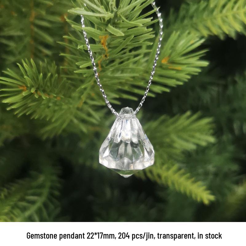 DIY Acrylic Beaded Jewelry Accessories: Transparent Cone Pendant for Door, Window, or Bead Curtains