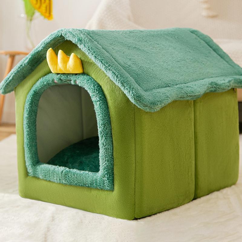 Pet Sleep House Removable Washable Warm Cave Hideout House Indoor Tent Huts For Pet Kittens Puppy