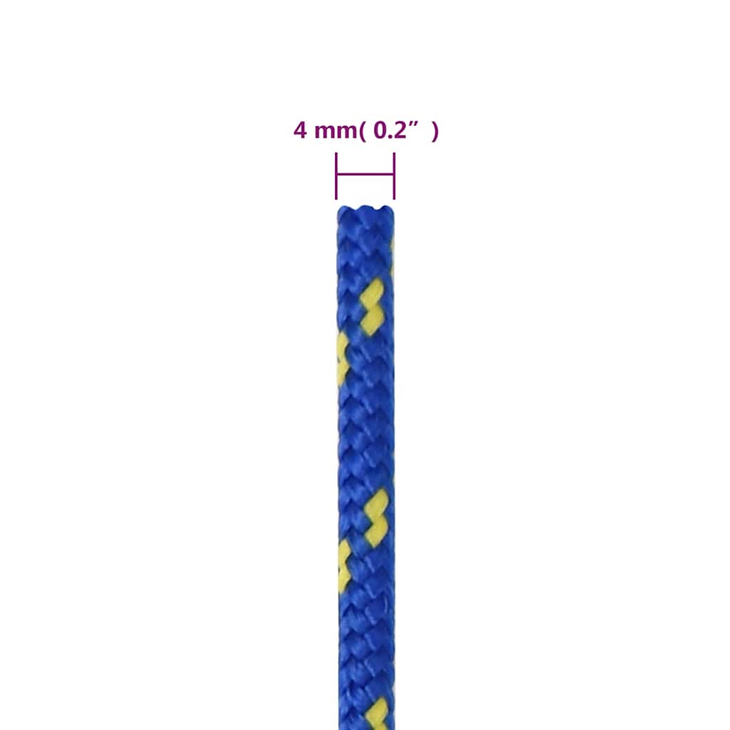 Boat Rope Blue 4 Mm 25 M Polypropylene