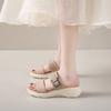 Platform Slippers Large Size Thick Soled Slippers Women's Summer Outdoor New Versatile Lightweight Women's Sandals Mesh Slippers