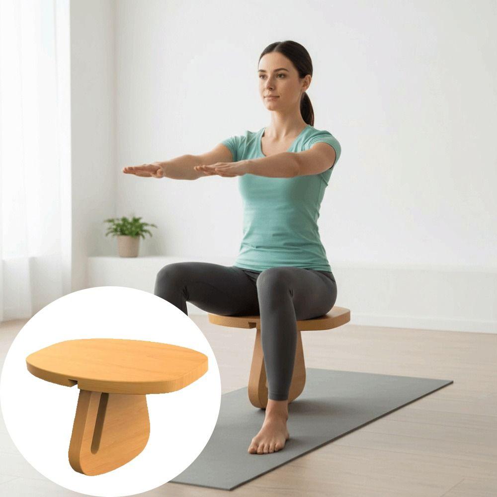 Detachable Wooden Yoga Bench Solid Wood Meditation Bench Wooden Chair Yoga Bench Meditation