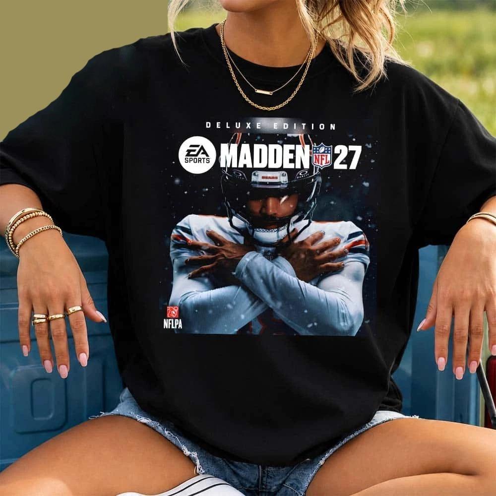 The Iceman Caleb Williams EA Sporrts Madden NFL 27 Deluxe Edition Cover T-Shirt XL