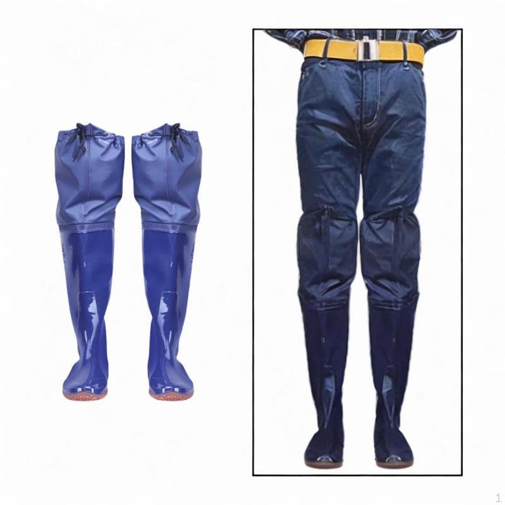 Fishing Waders Hip Wader for Adults Wear Resistant Gardening Breathable Water Pants Rain Boots