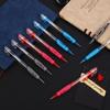 Black/Red/Blue Retractable Pens Signature Gel Pens Student Teacher Ink Ballpoint Pen  Stationery