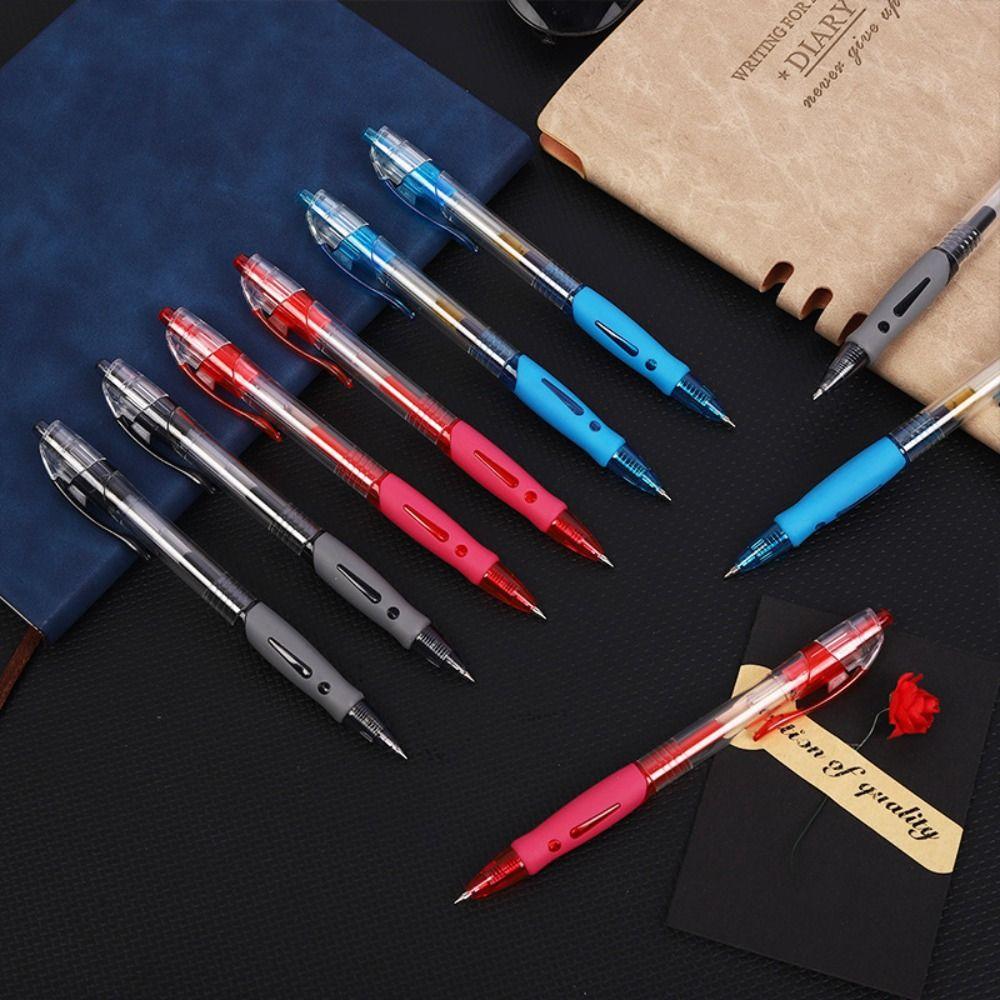 Black/Red/Blue Retractable Pens Signature Gel Pens Student Teacher Ink Ballpoint Pen Stationery