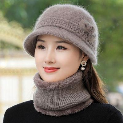 Elegance Ribbon Hat Warmer Set Scarf Set
