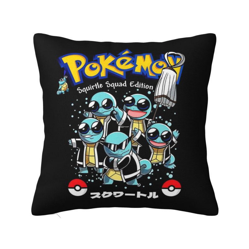 Custom Squirtles Anime Cushion Cover Play Game Soft Nordic Pillow Case