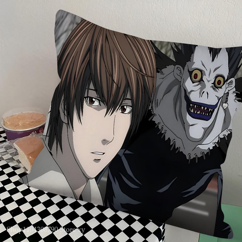 Anime Death Note Ryuk Pillow Case Square Pillow Bedroom Sofa Leisure Comfort Cushion Car Living Room Home Decoration