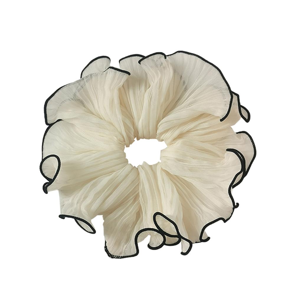 

1 шт. Элегантные атласные резинки для волос для женщин, модные повязки для пучка, большого размера, резинки для волос, аксессуары для волос бежевый