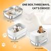 Top-Entry Fully Enclosed Metal Litter Box Non-Sticky Extra Large Cat Bedpans Enclosure Littering Tray Household Pet Accessories