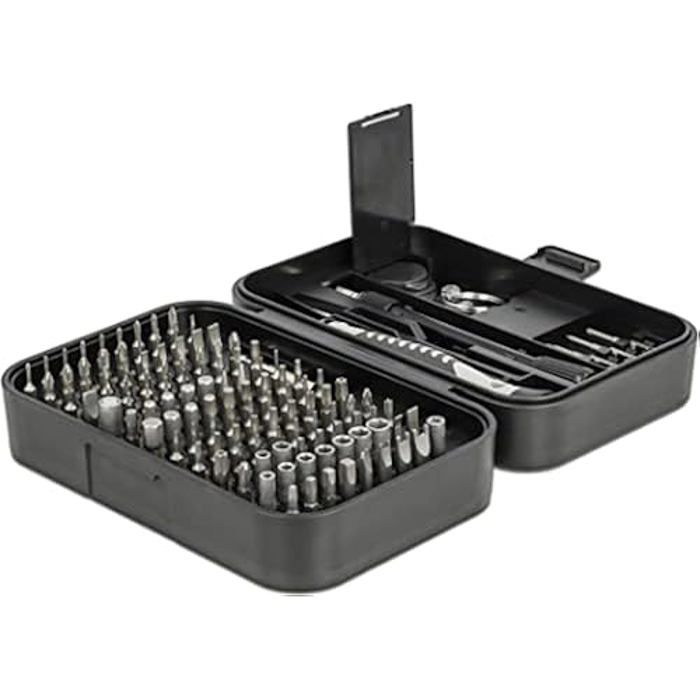 Jeu de tournevis de précision - DELOCK - 130 pièces - Haute qualité - Idéal pour bricolage - Précision optimale