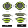 Over The Sink Colander Collapsible Chopping Board Storage Bucket Kitchen Washing Basket Vegetable Fruit Colanders Strainers New Kitchen Essentials