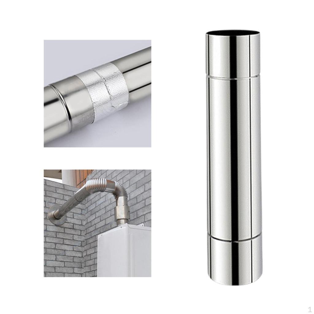 2.36 Inch Diameter Gas Heater Vent Pipe Flue Stainless Steel Duct for Boiler