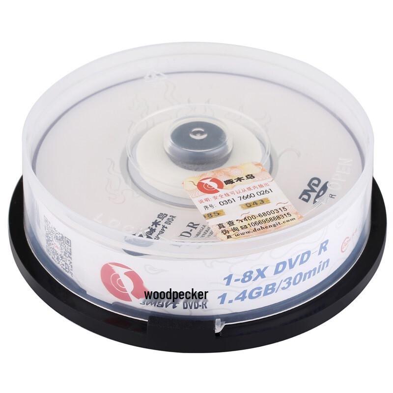 Woodpecker 3-Inch 1.4GB 8x DVD-R Discs (10-Pack)