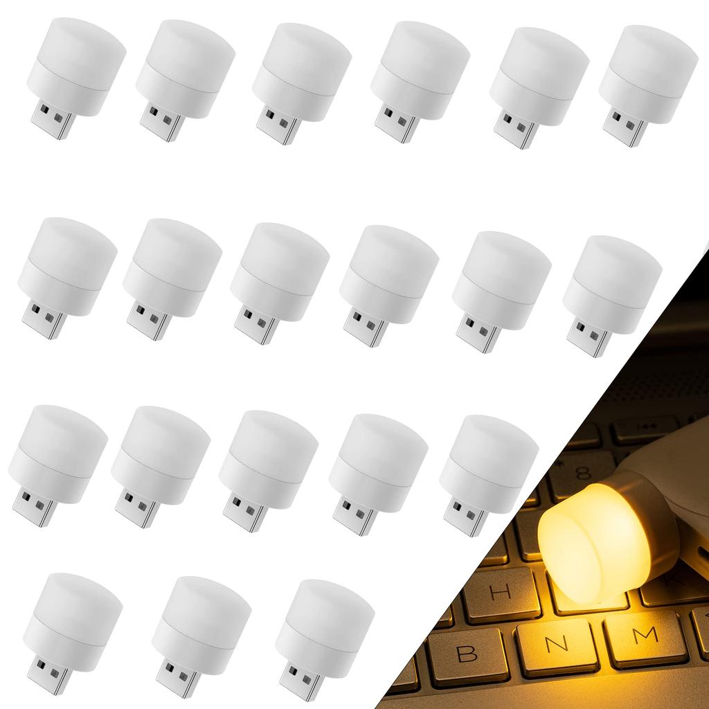 Mini USB Plug Lamp 5V 1W Super Bright Eye Protection Book Light Computer Mobile Power Charging USB Small LED Night Light