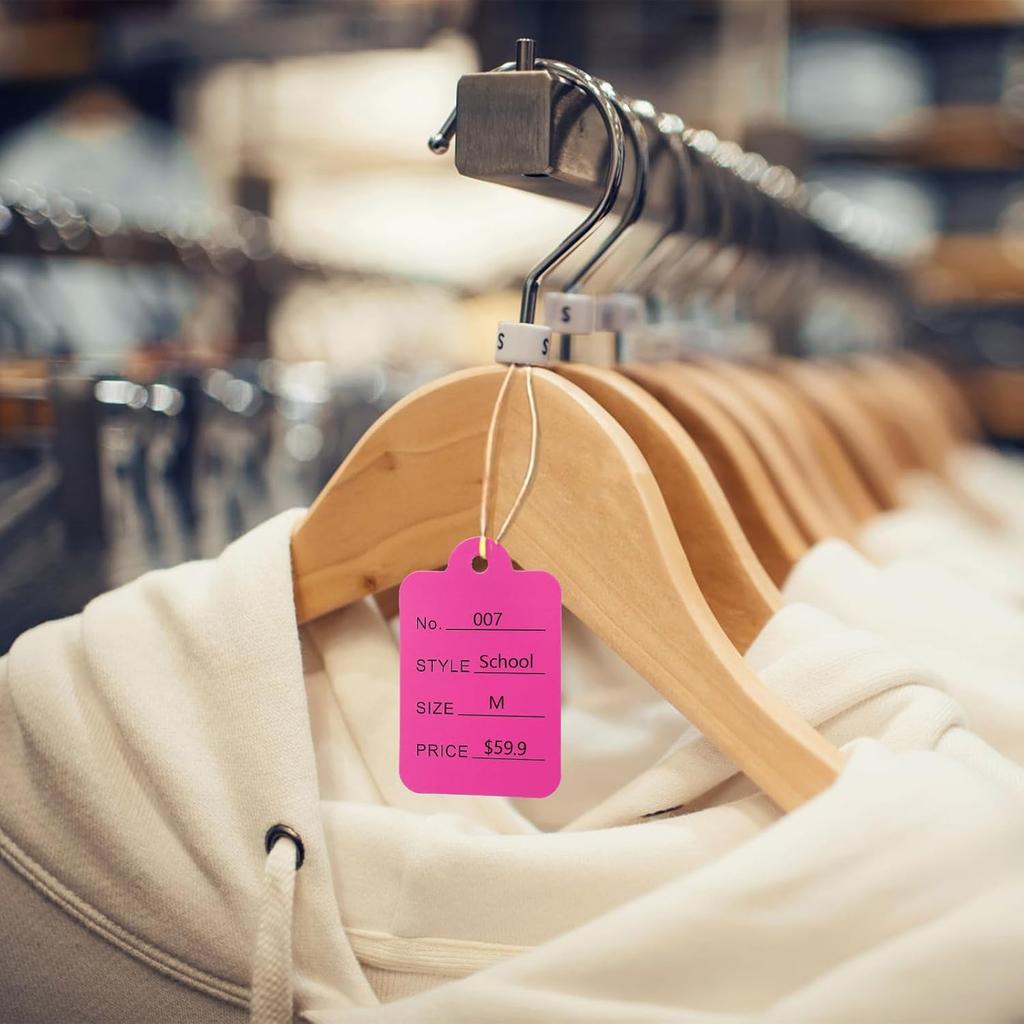 Frcctre 2000 Pcs 8 Colors Price Tags, 1.3" Lx1.9 H Clothing Tags Coupon Tags Merchandise Marking Tags Labeling Tags Paper Tags for Handmade Clothing