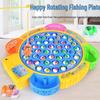Kids' Electric Magnetic Fishing Toy Set with Music - Large Rotating Plate