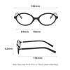 Y2K Oval Anti Blue Light Blocking Glasses Women's Clear Anti Radiation Filter Glasses Anti Radiation Eyeglass