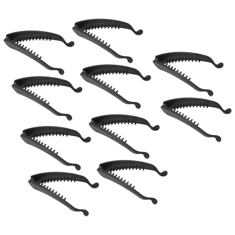 10PCS Elegant Ponytail Holder Sweet Hair Accessories Flexible Banana Clip  For Women