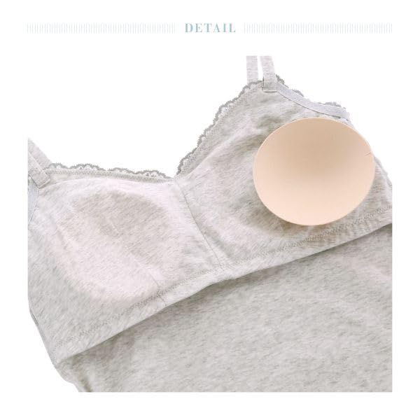 Kid Blue 20STANDARD Camisole with Cups, Innerwear, Size ML (BK-Black, L)