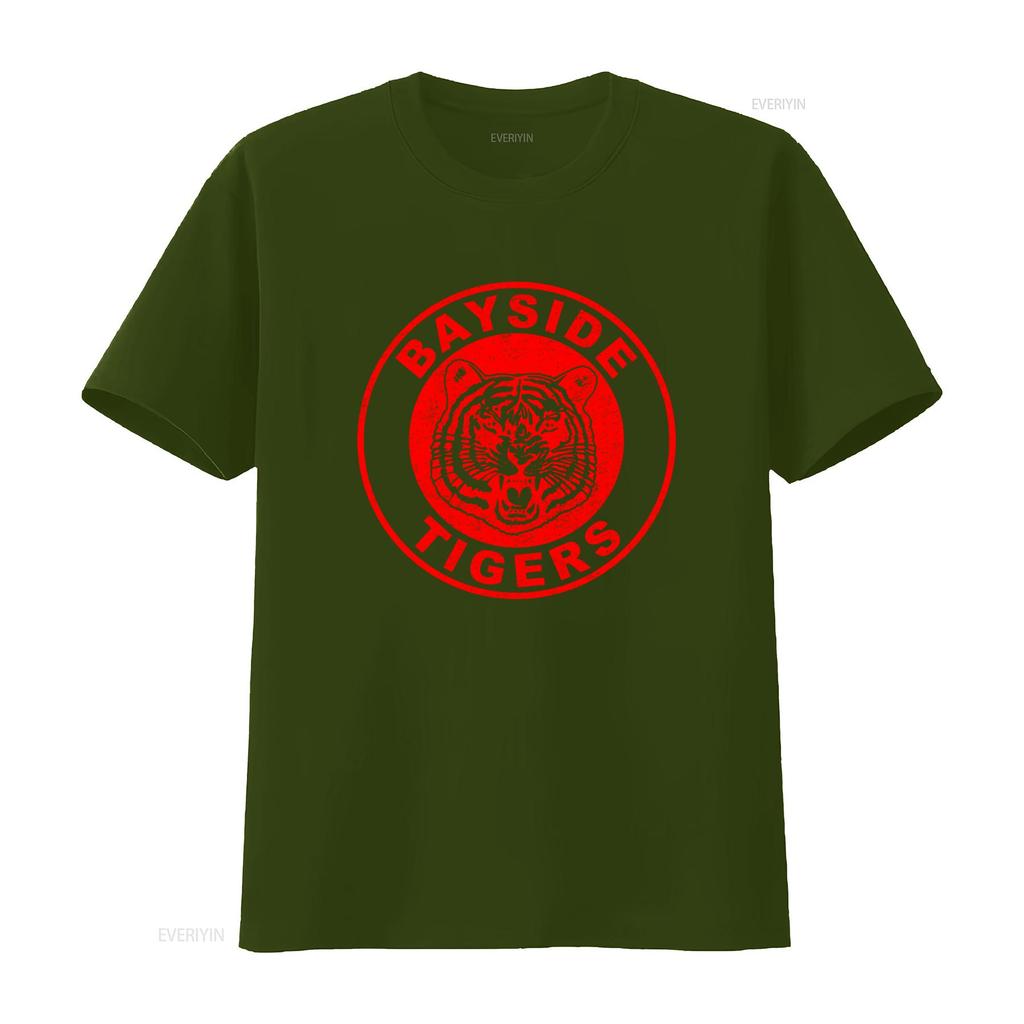 Vintage Style Bayside Tigers T Shirt for  Vintage Washed Fashion Unisex Homme Stylish Versatile Designer Clothes Graphic