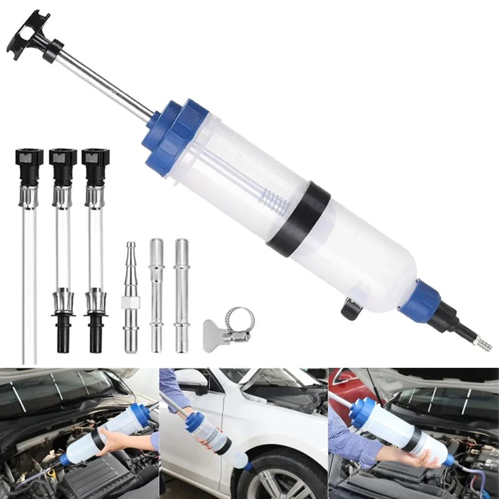 200/500/1500cc Oil Syringe Pump Syringe Liquid Oil Extractor Pump Automobile Fuel Transfer Brake Fluid Engine Cooolant Hand Pump