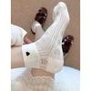 Mesh White Socks - Short Socks for Children, Cute Summer Lightweight Cotton Breathable Heart-shaped Short Tube Socks, Breathable