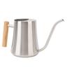 Indoor Watering Can Stainless Steel Wooden Handle Watering Pot with   Spout for House Plants Flowers Succulents Bonsai 1L