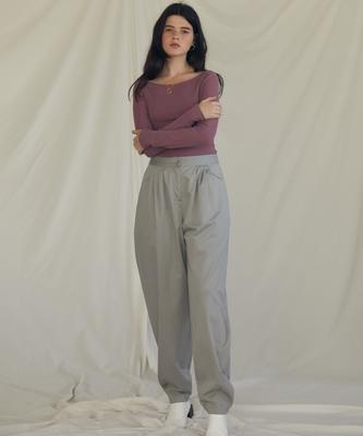 LARTIGENT Es Four Tuck Pants(Gray)