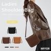 MFFOR Smartphone Pouch, Mini Shoulder Bag, Genuine Leather, Women's, 3-Layer Construction, Lightweight, Small, Slim, Compact, Casual, Simple,