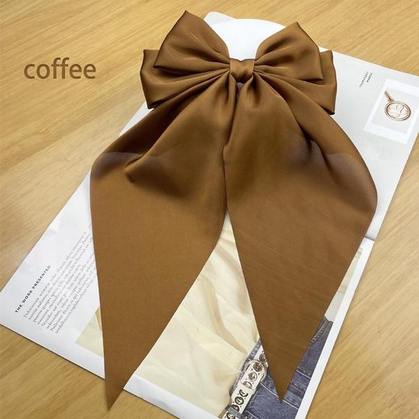 Ribbon Bow Hair Clip Large Vintage Style Hair Clip Spring Clip Hair Accessory Headwear Accessory