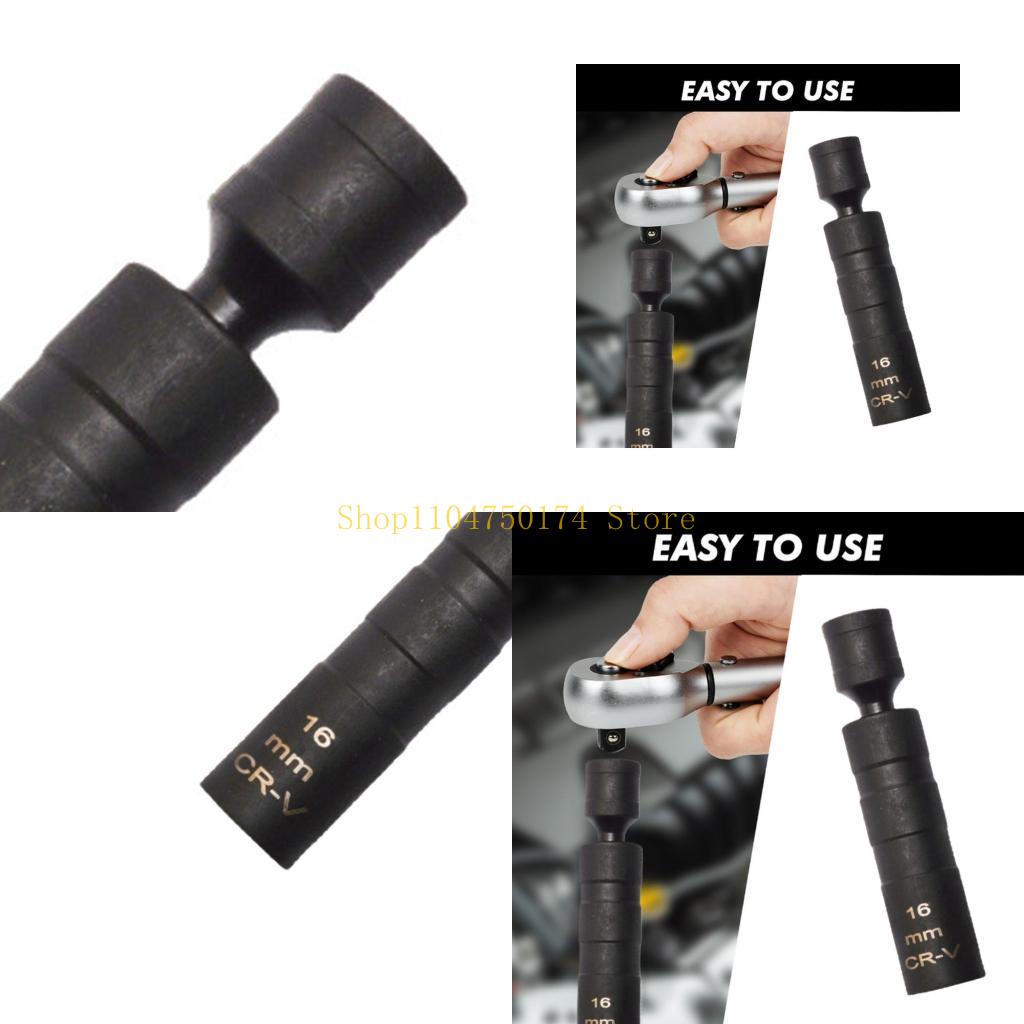 

Universals 14/16mm 12 Point Spark Plugs Socket Swivels Head Magnetic Insert Heavy Duty Auto Spark Plugs Removal Wrench top sale China Mainland