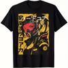 Cyberpunk Anime Print T-shirt for Summer and Autumn 2025 Loose and Trendy Short-sleeved Men's and Women's Tops