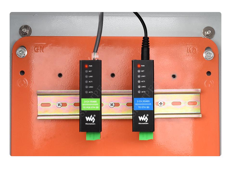 Dual Port RS485 To RJ45 Ethernet Industrial Isolated Serial Server Module