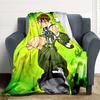 1pc Ben 10 Alien Force Flannel Blanket, Soft Skin Friendly with Digital Printing, Various Sizes Available for Family, Friends, Birthday