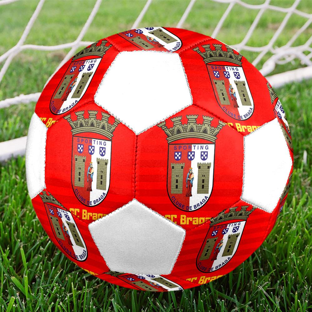 1PC SC Braga poster size 5 soccer ball PrahaIndoor Soccer Ball Colorful All Ages Machine Stitched PVC Competition Ready Durable High-Bounce