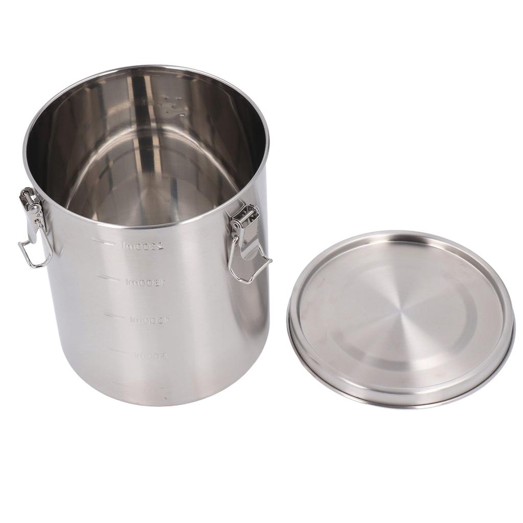 Airtight Pet Food Storage Container Stainless Steel Versatile Leakage Proof Cat Dog Food Holder Bin for Home Kitchen
