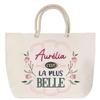 Beach Bag - PLANETEE - Aurélia the Most Beautiful - Rope Handle - Large Size - Cotton Made In France