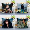 1PC Hot Korea Kpop Band K-Katseye Pillow Case Square  Bedroom Sofa Leisure Comfort Cushion Car Home Decoration Pillowcase 40x40
