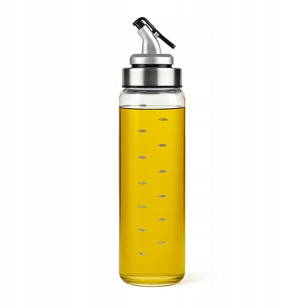 Glass Dispenser 500 ml with Scale for Oil, Sauces, Vinegar, Spices