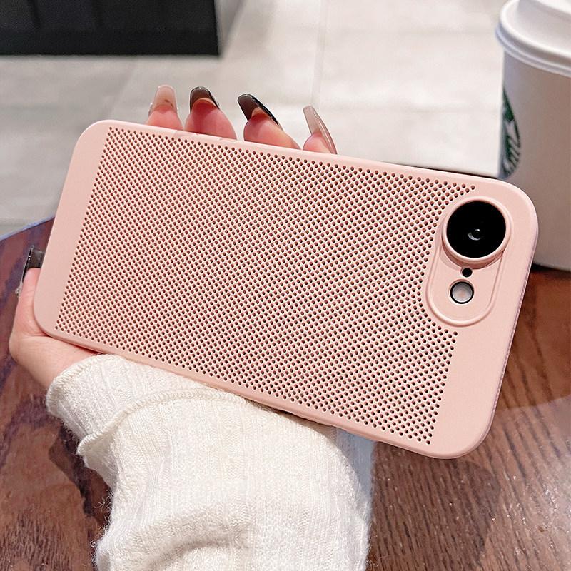 Applicable to Apple 11e mobile phone case, new ultra-thin mesh iPhone11e heat dissipation and breathable lens all-inclusive protective case