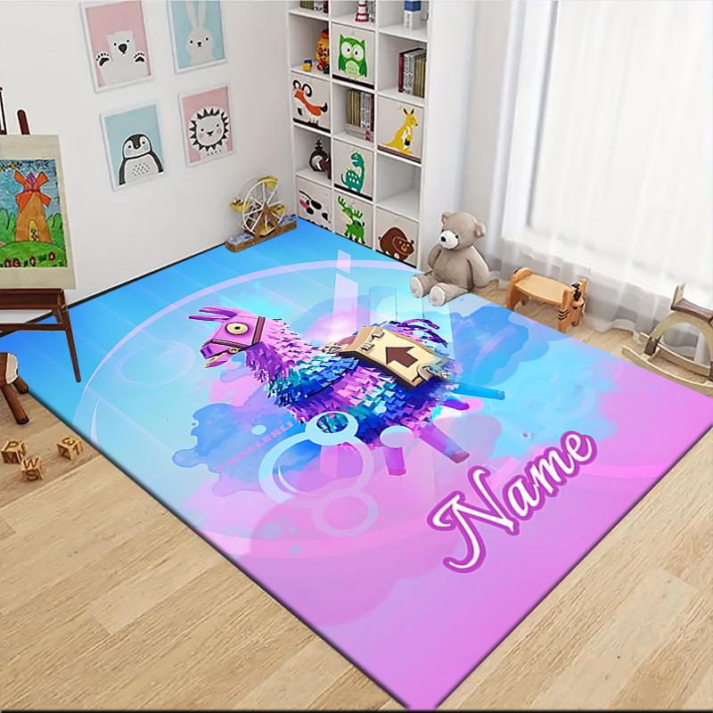 Custom Name "Fantasy Angel Journey" Carpet Rug Customizable Soft Washable Anti-Slip Home Living Room Sofa Mats Personalized Rug. 090999